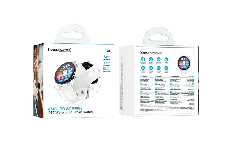 Смарт-годинник Hoco Y38 Bluetooth білий - фото 3