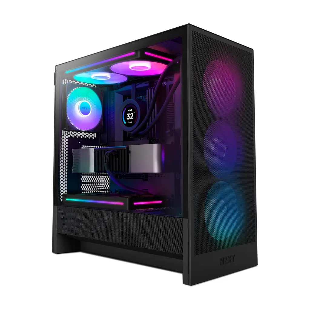 Корпус для ПК NZXT H5 Flow RGB Compact (CC-H52FB-R1)