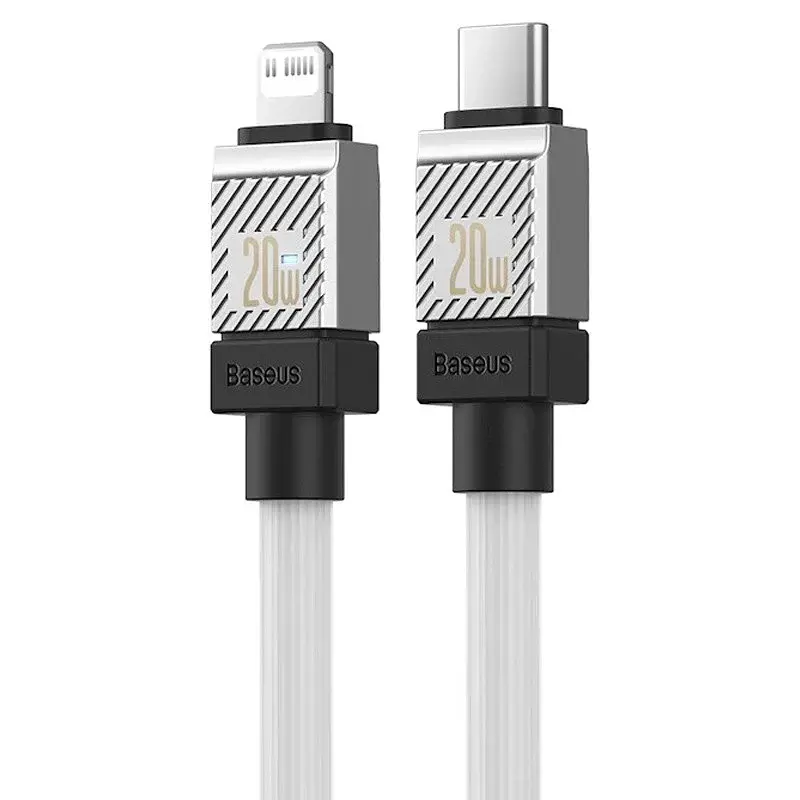 Кабель Baseus CoolPlay Series Fast Charging Cable Type-C to Lightning 20W 2m CAKW000102 White - фото 2