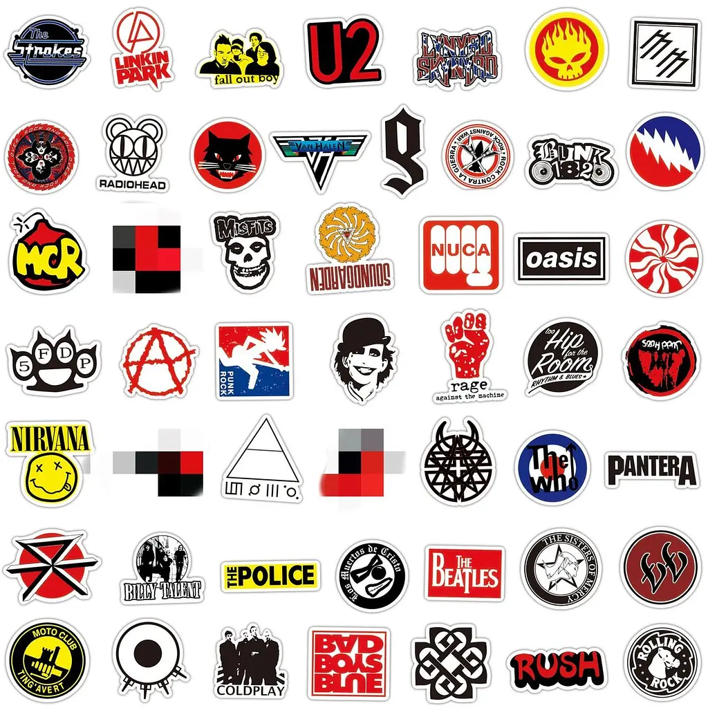 Стикерпак GeekLand Rock 100 штук - фото 4