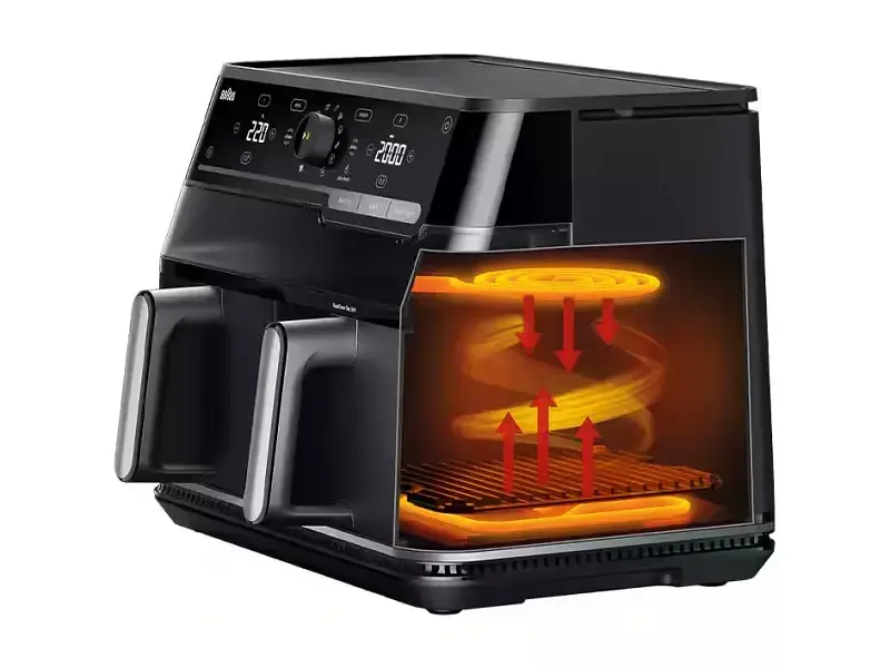 Мультипіч (аерофритюрниця) Braun TwinCook 5 TD5073IBK - фото 2