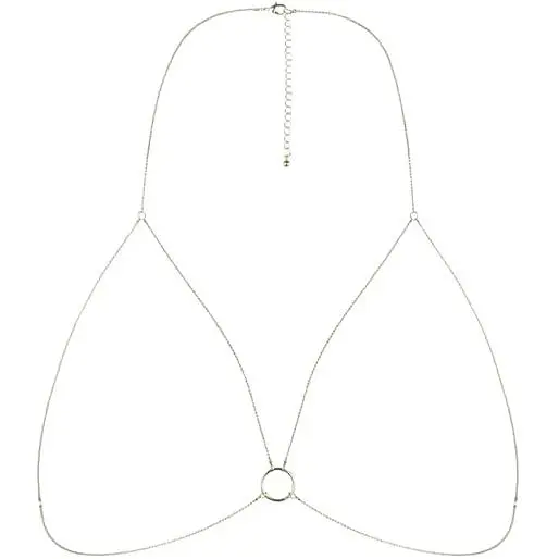 Ланцюжок портупея Bijoux Indiscrets Magnifique Bra Chain прикраса на тіло Gold - фото 2