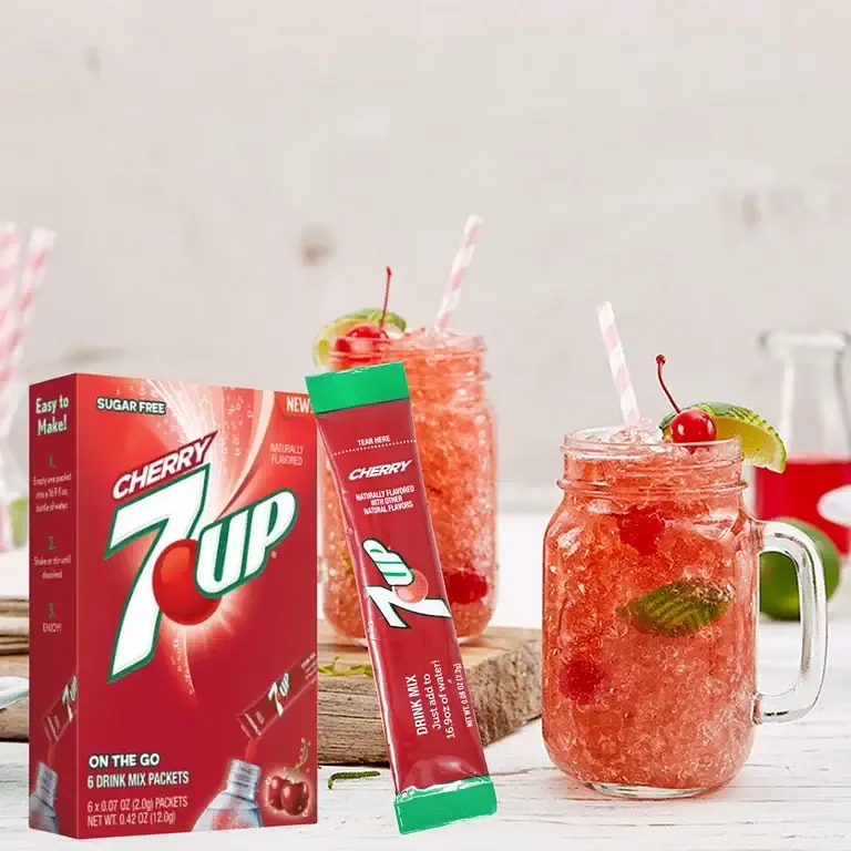 Порошковий напій 7UP Powder Drink Mix Cherry 6 стіків 13.2 г - фото 7
