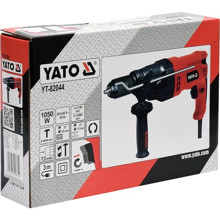 Дриль ударний Yato 1050 Вт (YT-82044) - фото 3