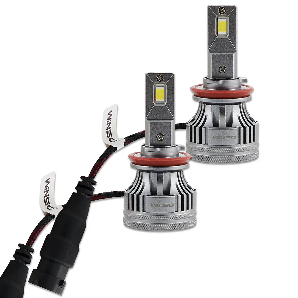 Автолампа Winso LED H8/H11/H16 12/24V 90Вт 7000Лм 6500K CSP3970 2 шт. (797110) - фото 3