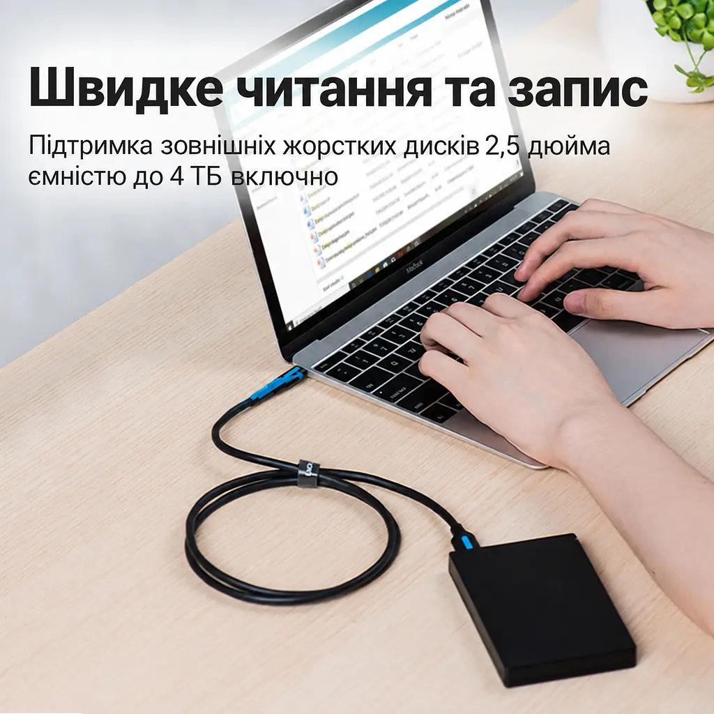 Кабель Vention CQABF USB-C - Micro-B USB 3.0 1 м чорний (CQABF) - фото 5