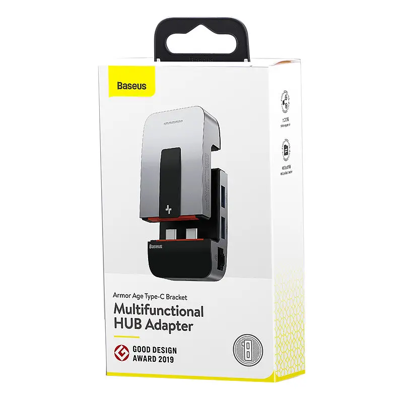 Адаптер хаб конвертер Baseus Armor Age Bracket Multifunctional CAHub-AJ0G - фото 10