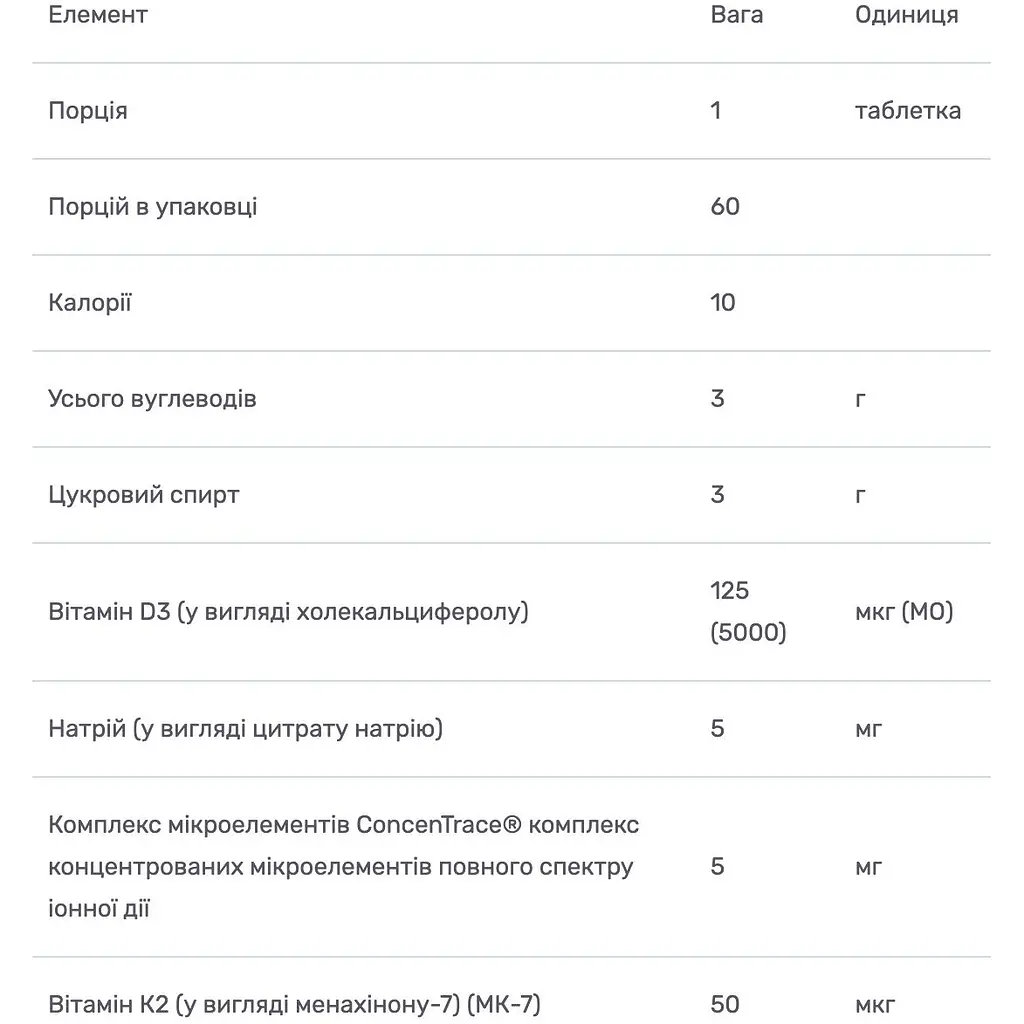 Вітамін D3 + K2 Trace Minerals Gummies зі смаком полуниці 60 цукерок - фото 3