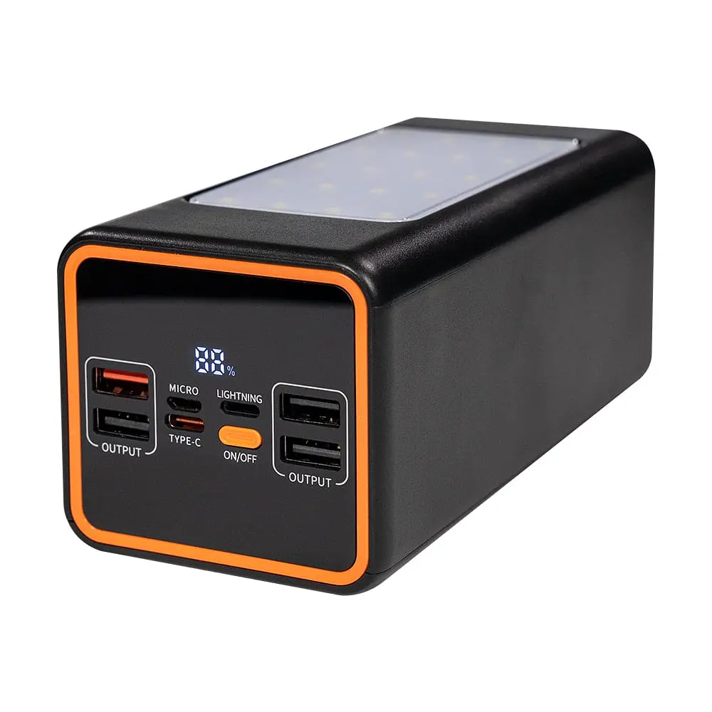 Повербанк 50000mAh Power Bank Kraft KPB-2450FCL Black 22.5W QC3.0 LED-ліхтар (43-00086) - фото 4