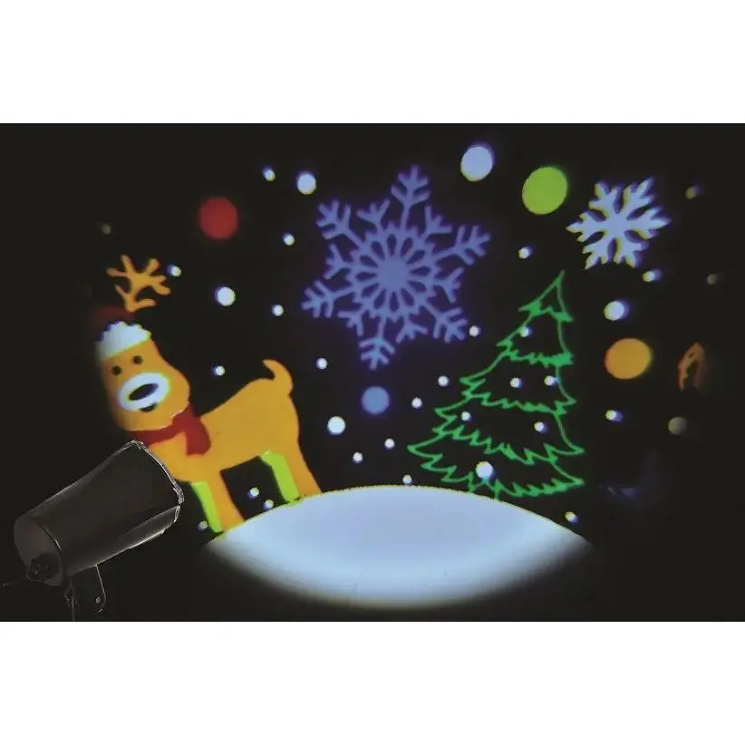 LED проектор Jumi Новогодняя сцена IP44 разноцветный (5900410395282) - фото 3