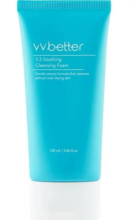 Пінка очищаюча для чутливої шкіри обличчя VVBETTER 5.5 SOOTHING CLEANSING FOAM, 120 мл