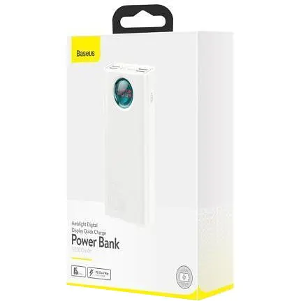 Зовнішній акумулятор (Power Bank) Baseus Amblight Quick Charge 65W 30000 mAh White (PPLG-A02) - фото 3