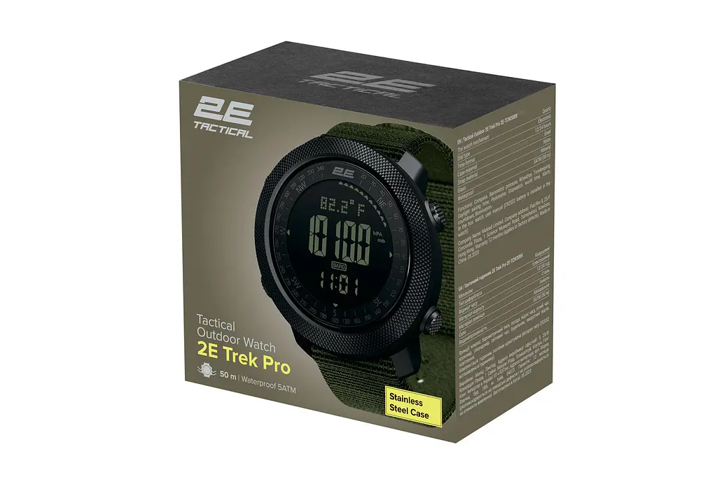 Розумний годинник захищений 2E Trek Pro чорно-зелений - фото 5