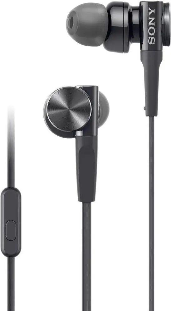 Навушники Sony MDR-XB75AP з мікрофоном чорні