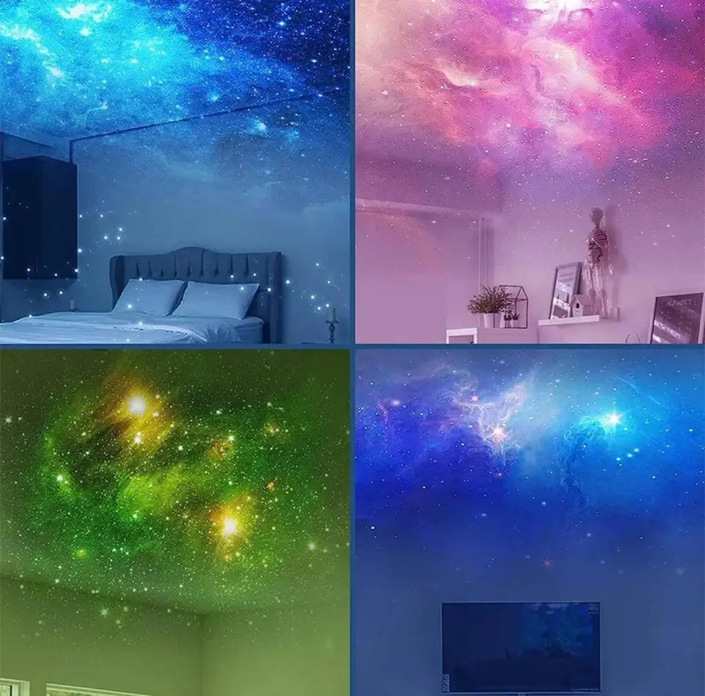 Космонавт проектор зоряного неба нічник настільний астронавт світильник дитячий космонавт з пультом ДУ UKC - фото 5