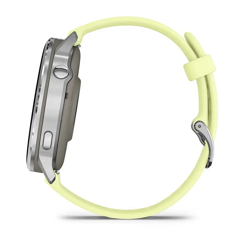 Смарт-годинник Garmin Venu 4 45mm Silver Bezel with Citron Silicone Band (010-03014-02) - фото 3