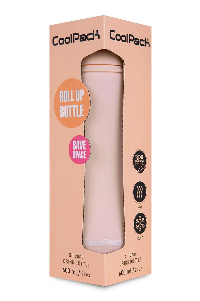 Пляшка COOLPACK Pump Pastel Powder Peach для води 600 мл (Z14650) - фото 3