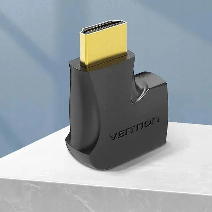 Переходник Vention HDMI 270 Degree Male to Female Vertical Black (AIQB0-2) 2 штуки - фото 4
