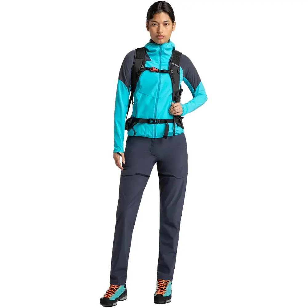 Куртка Montura Rise Hooded Jacket Woman L Turquoise/Graphite/ Blue - фото 4
