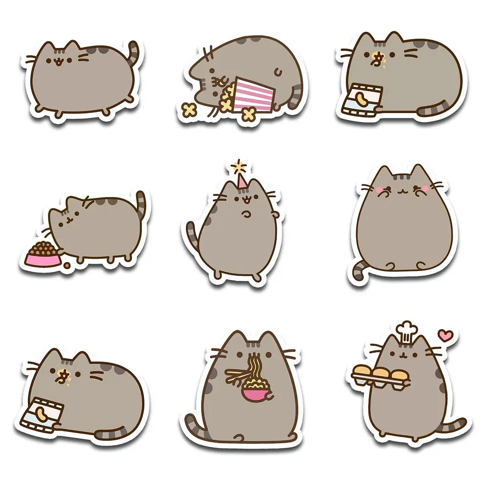 Стикерпак GeekLand Pusheen 45 штук (SP P 01) - фото 6