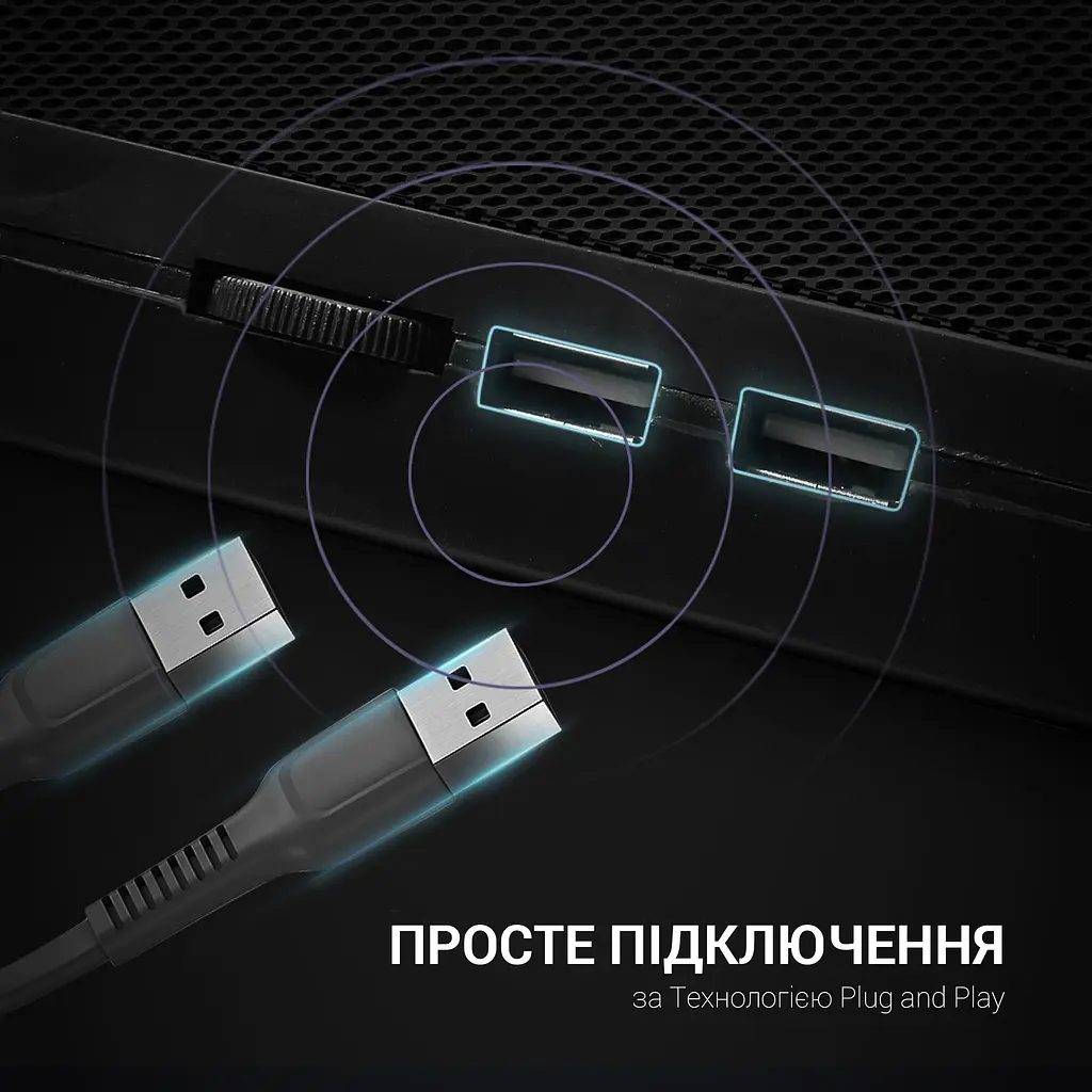 Підставка для ноутбука GamePro Tornado 17" Black (CP575) - фото 10