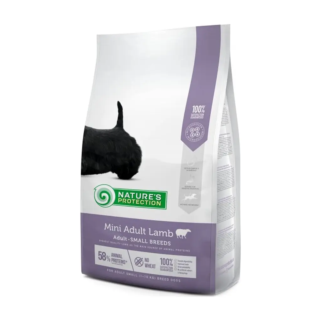 Сухий корм для собак Nature's Protection Mini Adult Lamb Small breeds 2 кг (NPS45734)