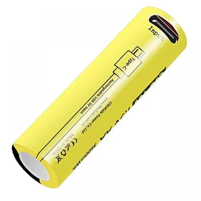 Акумулятор 14500 LiitoKala Li-ion R6 2400mAh USB-T36 1.5V - фото 2