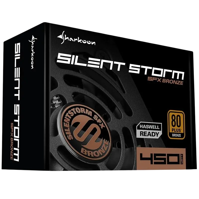 Блок живлення Sharkoon SilentStorm SFX 450W 80+ Bronze (SSS-SFX-450W-80B) - фото 3