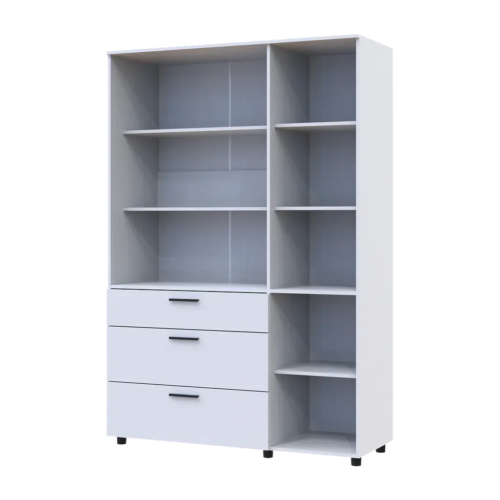 Шафа для одягу Doros Торн Білий 3 ДСП/3Ш (полиці) 135х51.6х200 (44900486) - фото 4