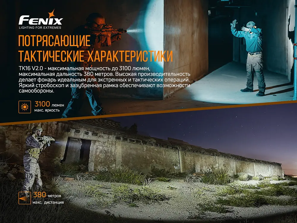 Фонарь ручной Fenix TK16 V2.0 - фото 7