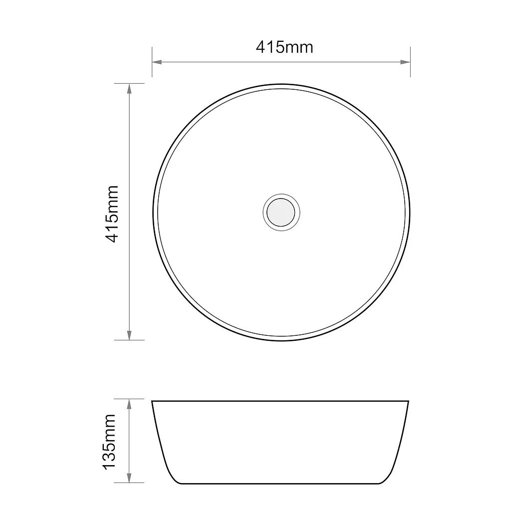 Умивальник накладний Mixxus Premium Ellipse-0101 415x415x135 мм MP6531, Білий - фото 2