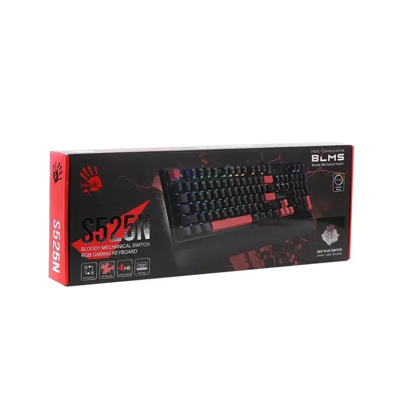 Клавіатура Bloody S525N (Fire Black) - фото 6