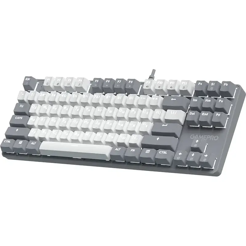 Клавіатура GamePro Genesis Metallic MK110G Red Switches Grey - фото 3