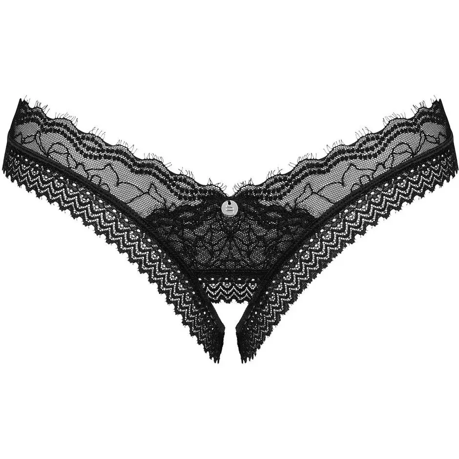 Трусики Obsessive Medilla crotchless Thong M/L - фото 3