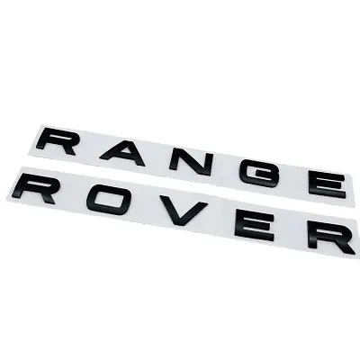 Емблема напис RANGE ROVER чорна матова 720х31мм пластик (на скотчі) - фото 6