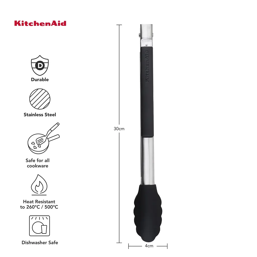 Щипці кухонні KitchenAid Universal 30 см чорні (KQG205OHOBE) - фото 9