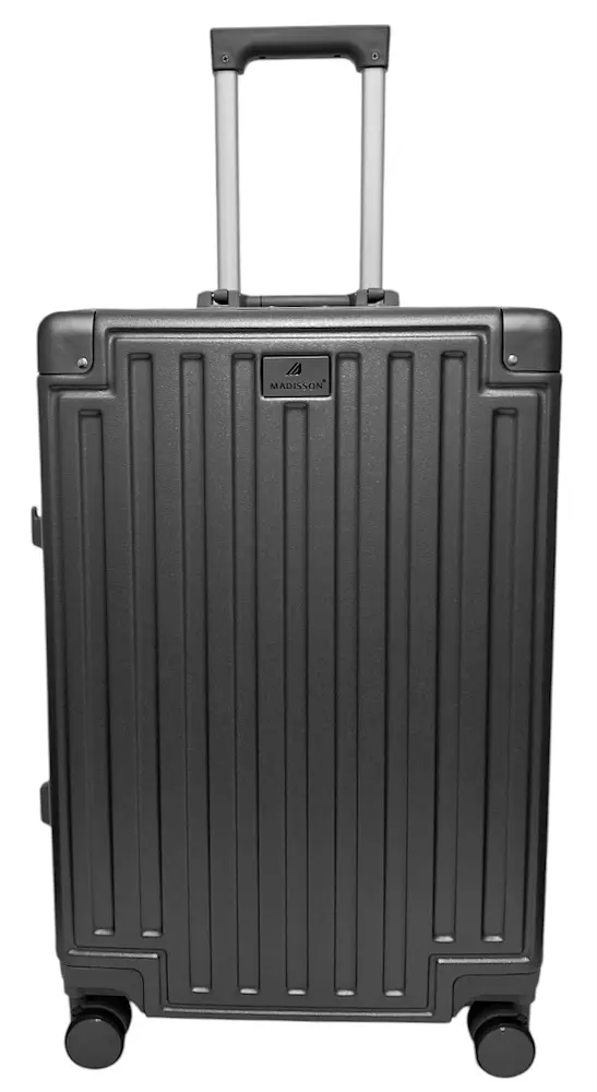 Валіза середня M Madisson Snowball 66503 M 64x43x26 см 100% полікарбонат на засувках Сірий - фото 10