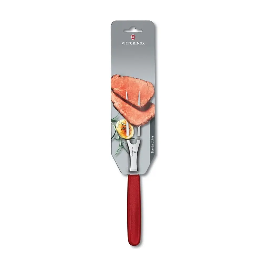 Столова виделка Victorinox SwissClassic Carving Fork 15 cm Red (5.2101.15B) - фото 2