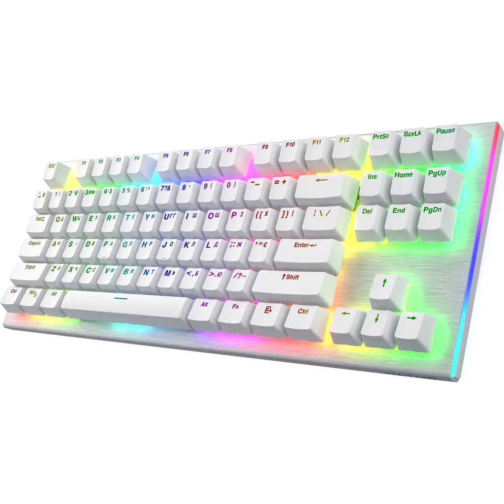 Клавіатура Hator Gravity X TKL Orange USB White (HTK551UA) - фото 4