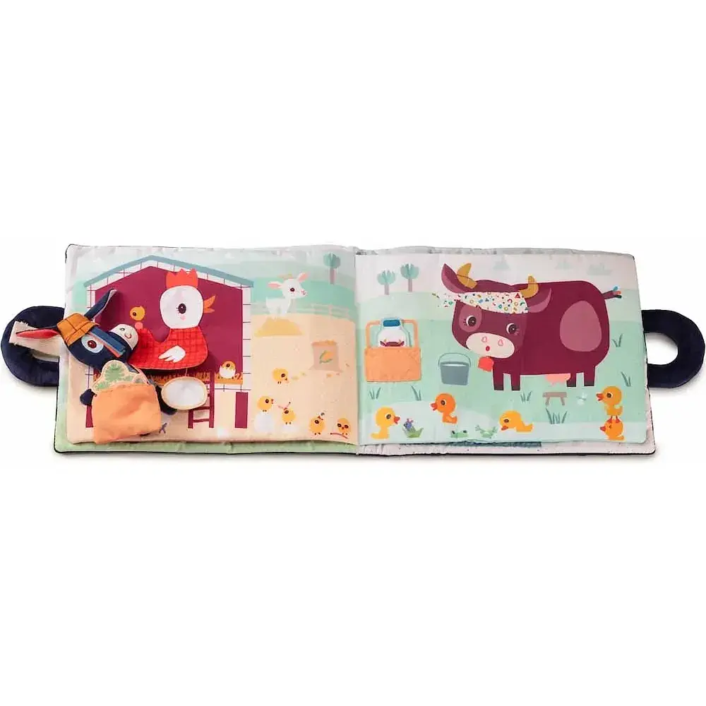 Розвиваюча м'яка книга Lilliputiens Віслюк Ігнасій на фермі (83415) - фото 8