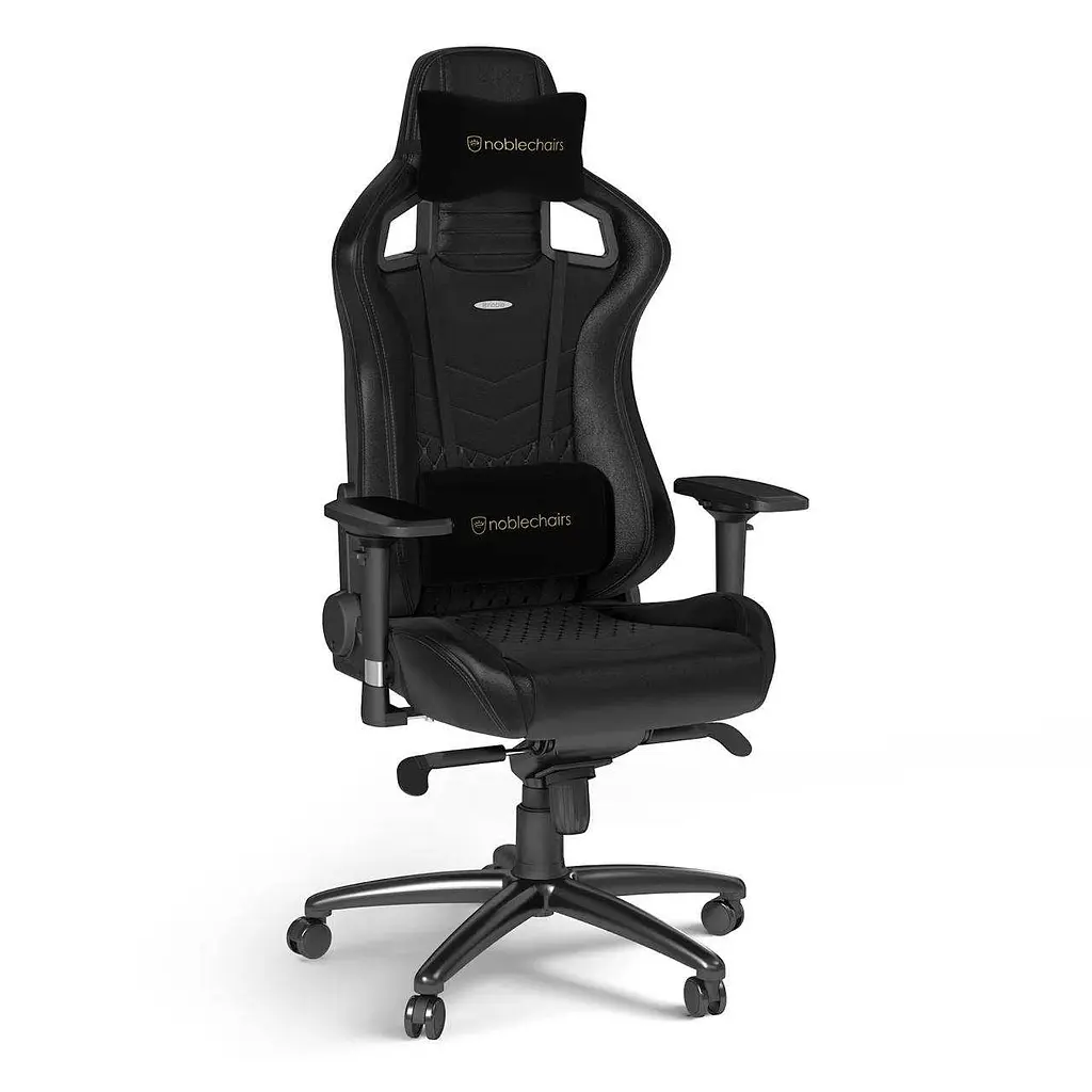 Геймерське крісло Noblechairs EPIC Real Leather Black - фото 2
