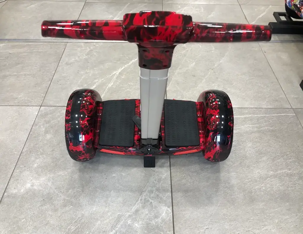 Гіроскутер-сігвей з ручкою Smart Balance A8 Premium 10.5" Полум'я - фото 5