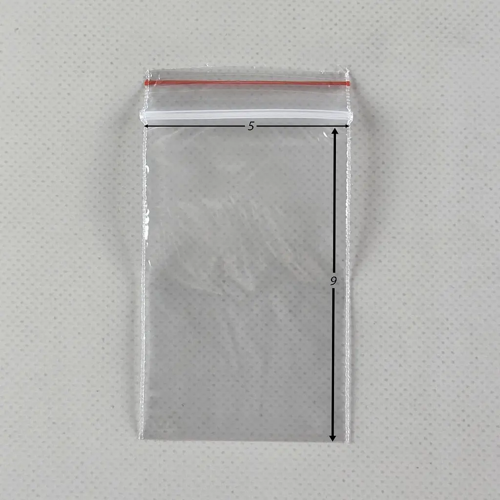 Пакети Zip-Lock прозорі 5x9 см, 100 шт, поліетиленові пакети із застібкою - фото 2