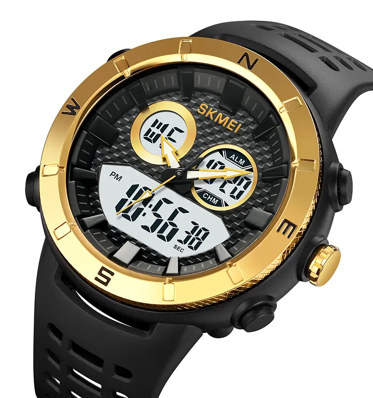 Чоловічий наручний годинник 2014GDWT Gold-White Skmei acs0030393 - фото 2