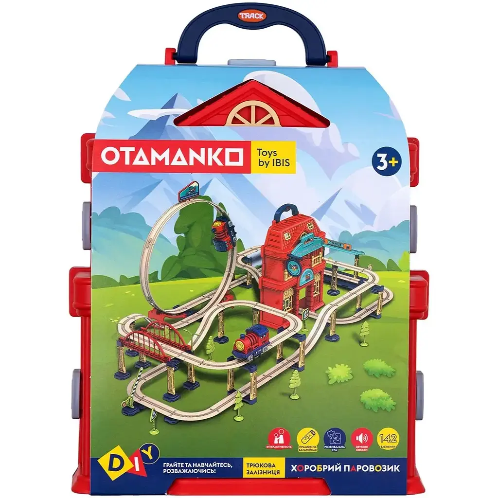 Игровой набор Otamanko Храбрый Паровозик трюковая железная дорога 142 детали - фото 11