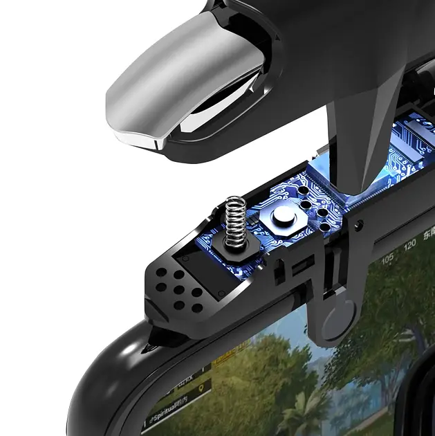 Игровой триггер для смартфона Sarafox G5 мобильный контроллер джойстик курки для телефона Black (19010) - фото 10