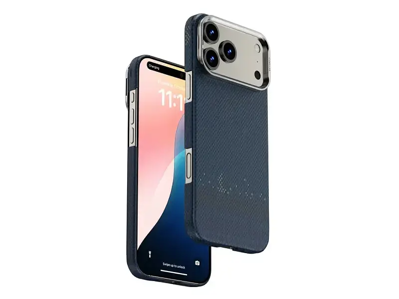 Чохол для смартфона WiWU Aramid Armor DCC-208 iPhone Air Black/Blue (6979107511303) - фото 3