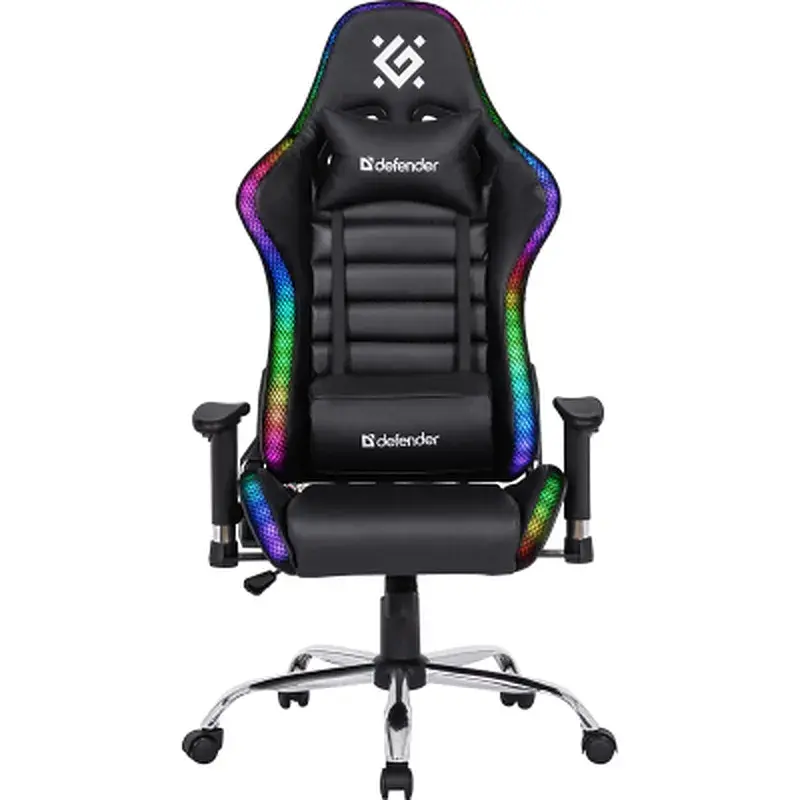 Крісло ігрове Defender Ultimate RGB Black (64355) - фото 2