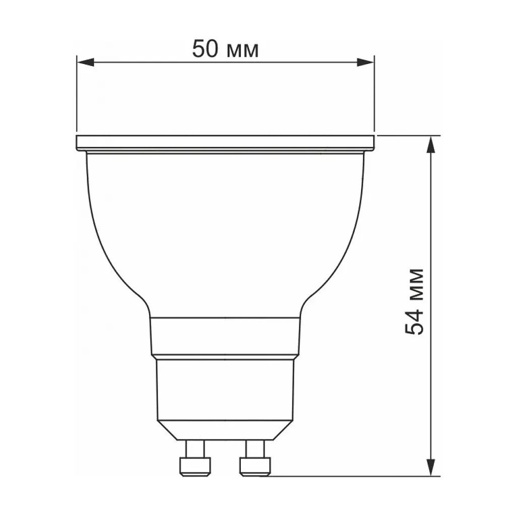 Лампочка Videx MR16e 6W GU10 3000K 220V (VL-MR16e-06103) - фото 3