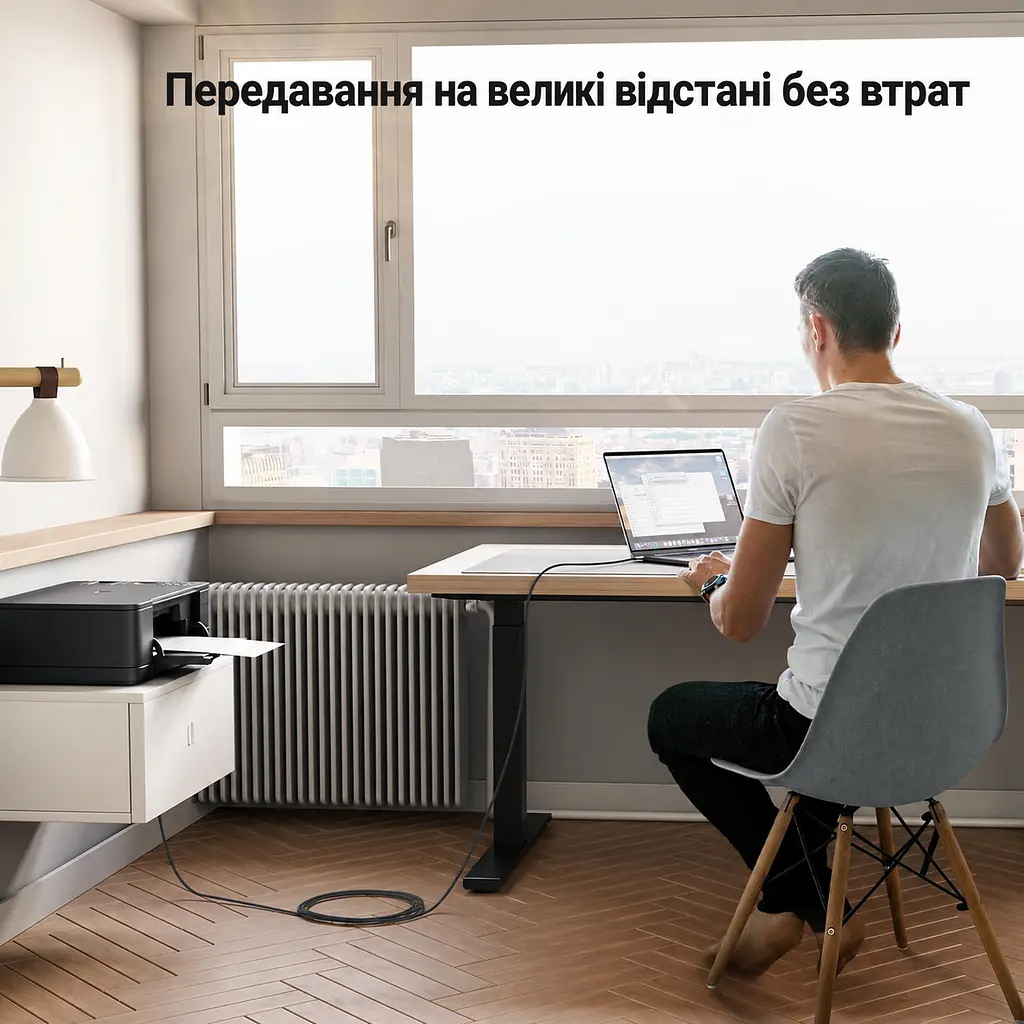 Кабель для принтера UGREEN US370 USB-C - USB-B 2.0 2 м чорний (80807) - фото 13